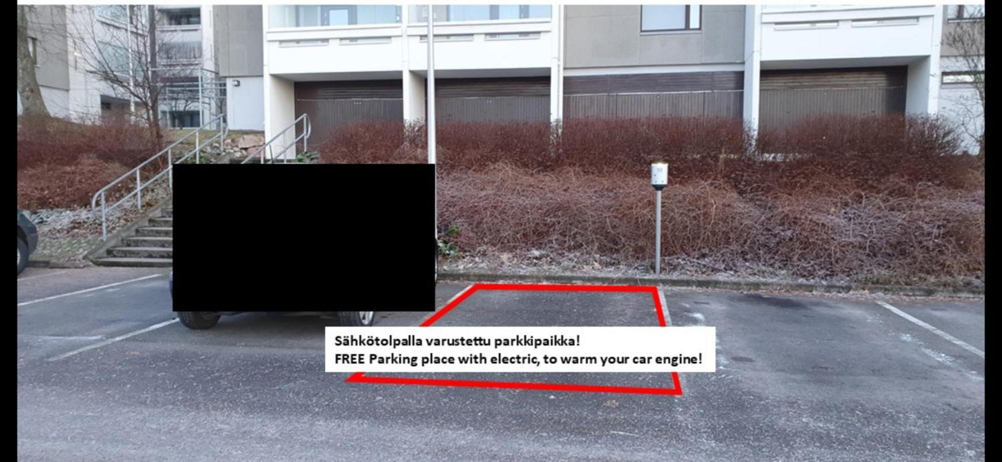 Floor 51m2, Balcony, 150 M Wifi, Free Own Parking Place, 300m Metro Leilighet Helsingfors